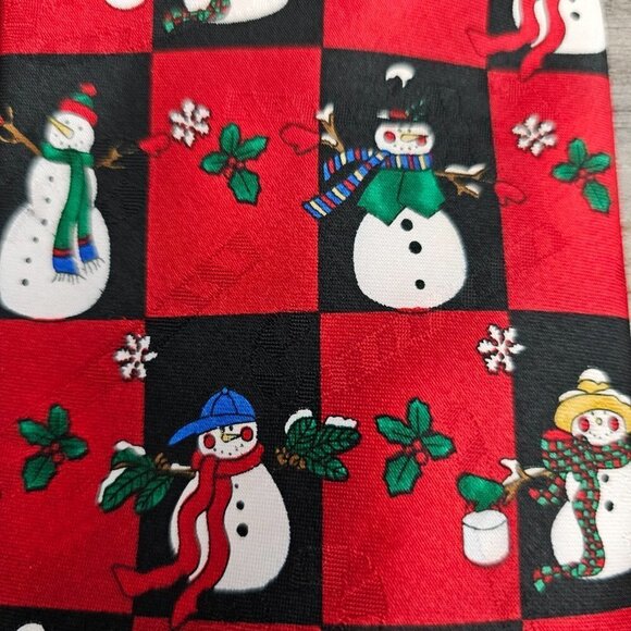 🏆268 Hallmark Special Ties Christmas Snowman Necktie - Picture 2 of 6